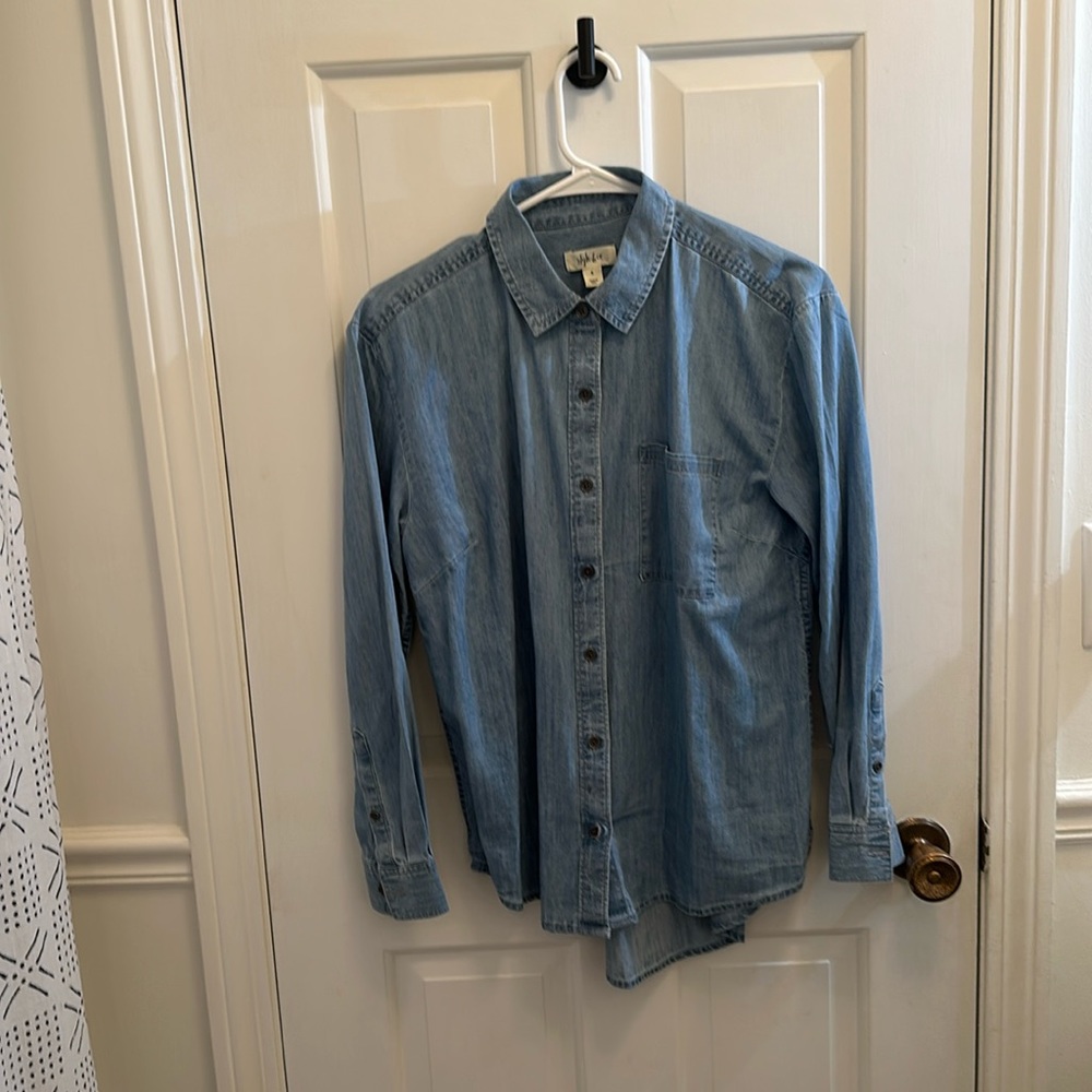 Denim Style and Co shirt size small. Washed, never worn.